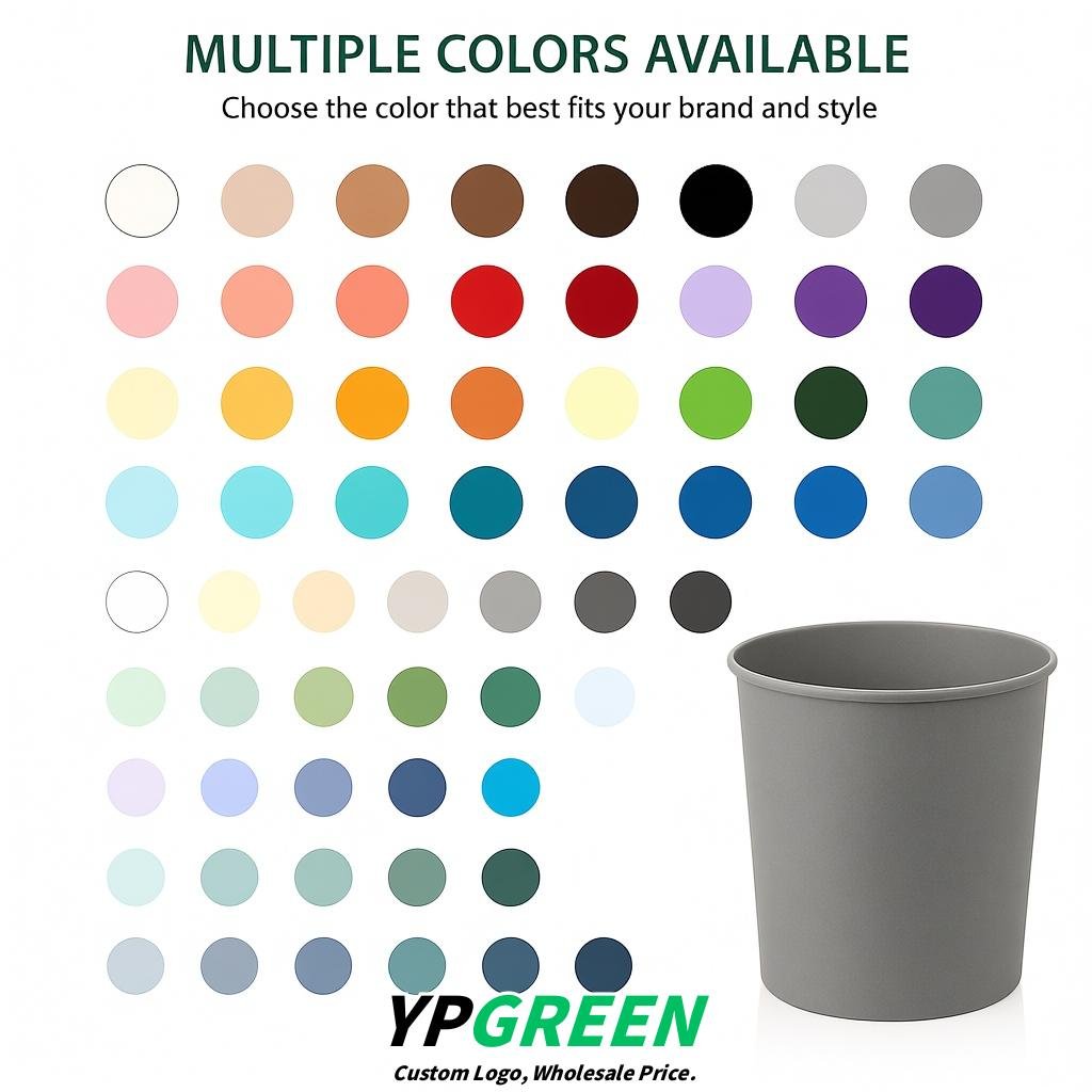 Light Slate Gray 85 oz Paper Buckets 6.9x5.7x6.3 Inches Cardboard Food Container