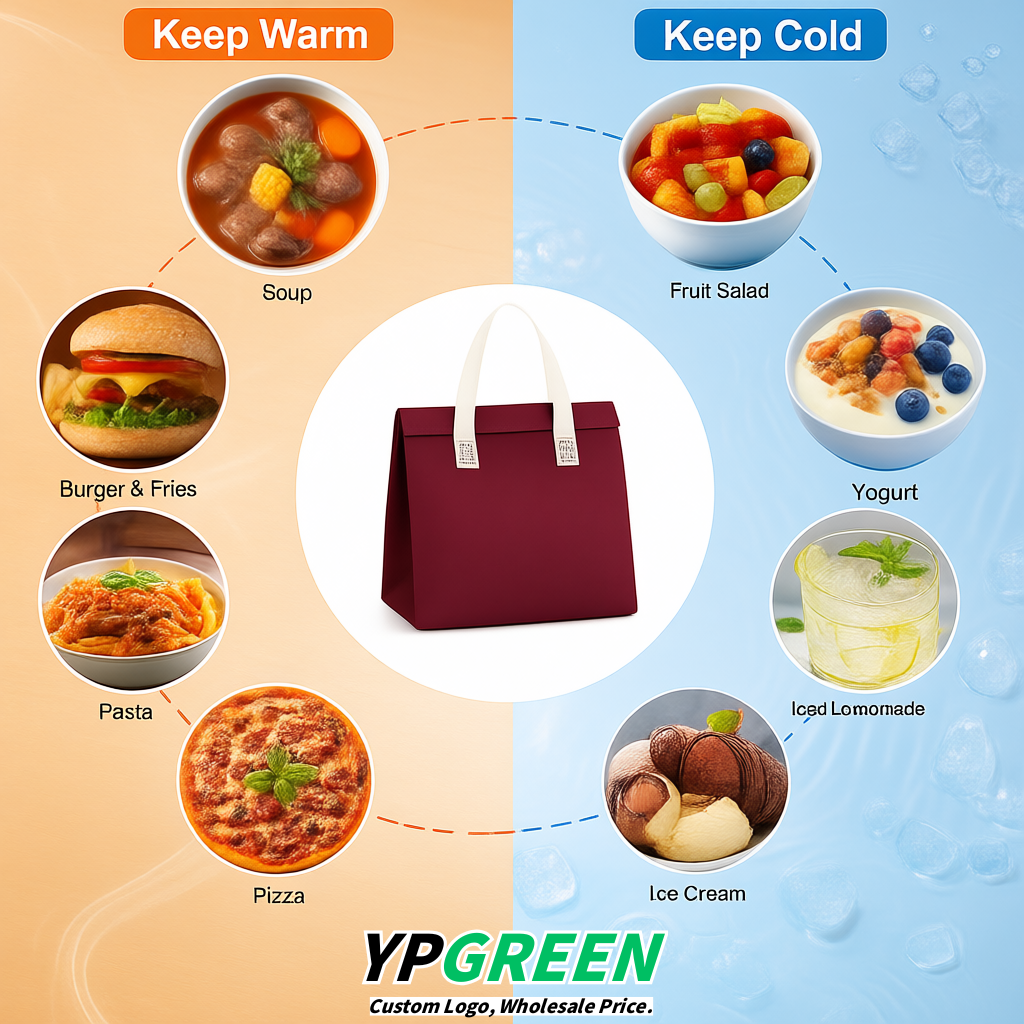 Maroon 4-Cup insulated take away bags wholesale 9.5 x 9.5 x 6 inches for Hot & Cold Drink Delivery