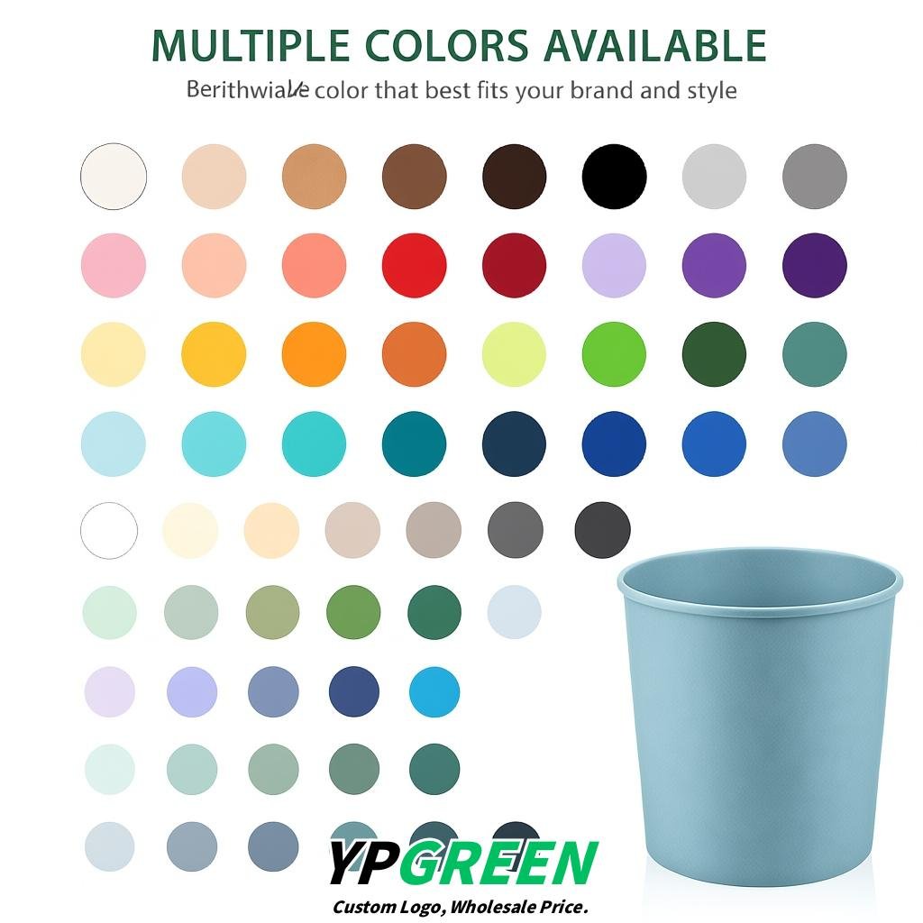Periwinkle 85 oz Paper Buckets 6.9x5.7x6.3 Inches Cardboard Food Container