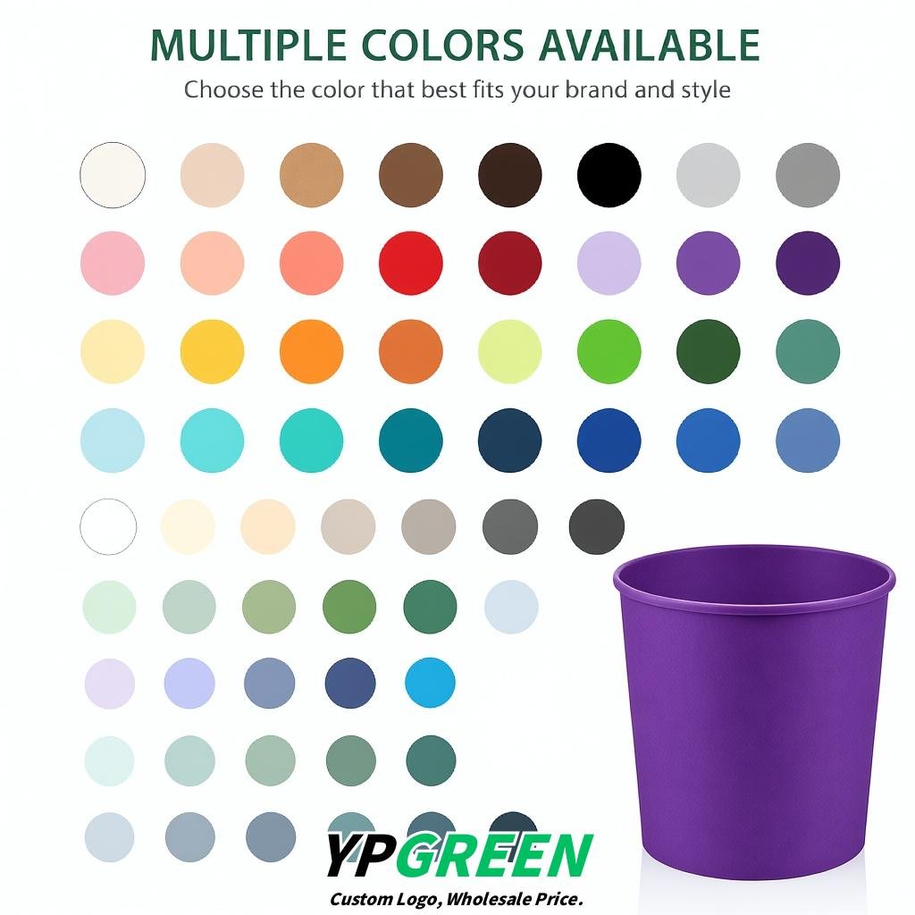 Purple 85 oz Paper Buckets 6.9x5.7x6.3 Inches Cardboard Food Container
