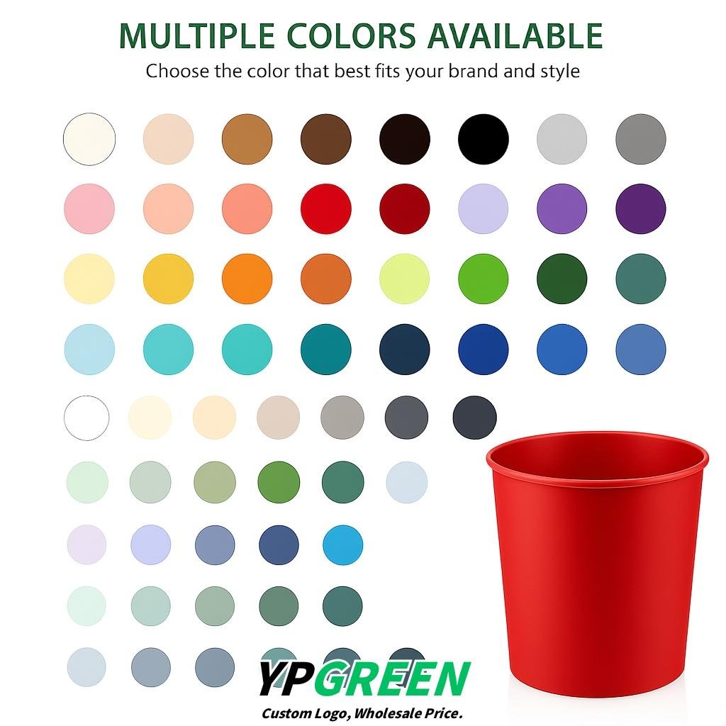Red 85 oz Paper Buckets 6.9x5.7x6.3 Inches Cardboard Food Container
