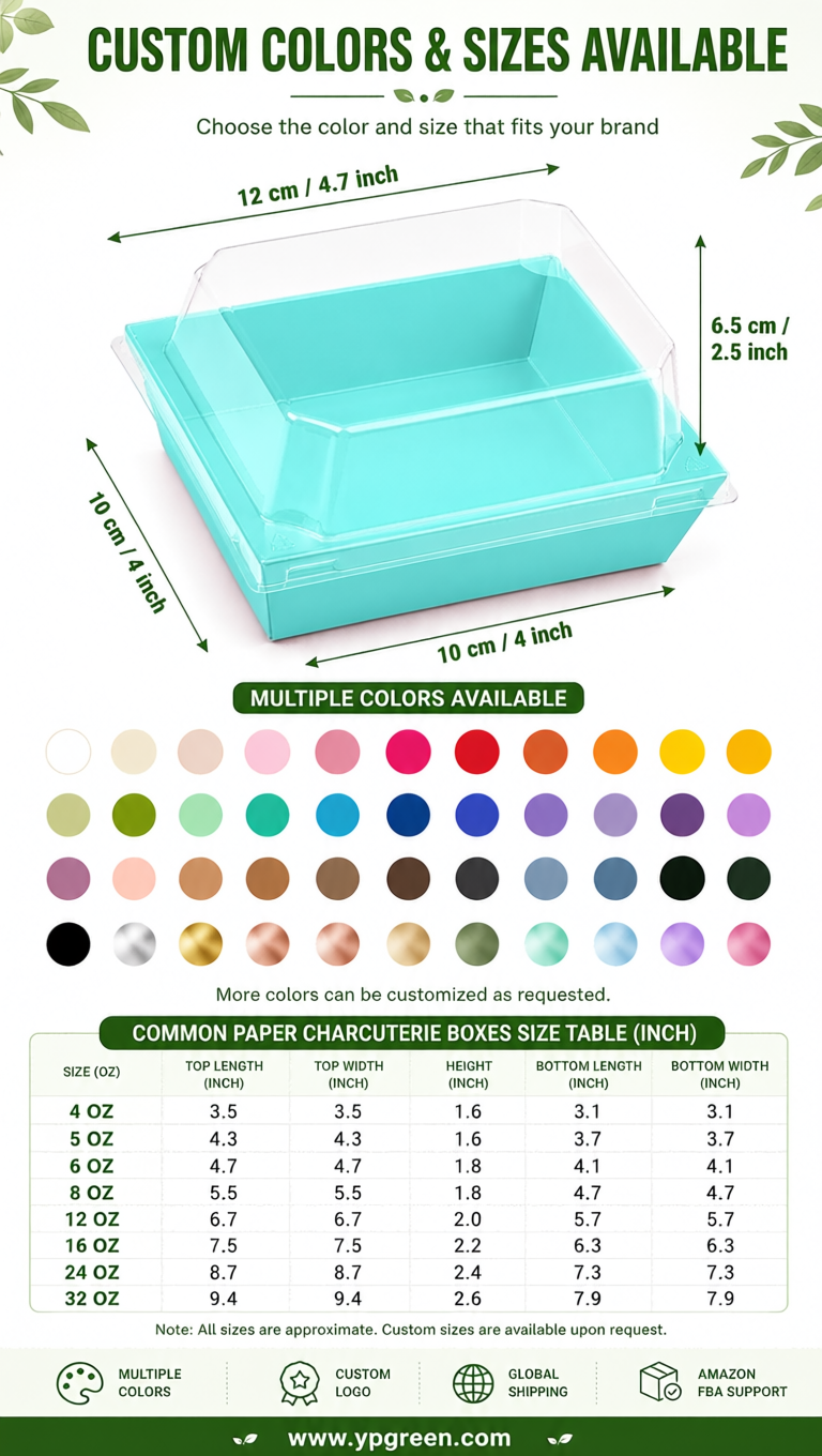 Robin Egg Blue Charcuterie Boxes with Clear Lids - 4 inches & 5 inches Disposable Paper Square Food Containers Robin Egg Blue Charcuterie Boxes with Clear Lids - 4 inches & 5 inches Disposable Paper Square Food Containers