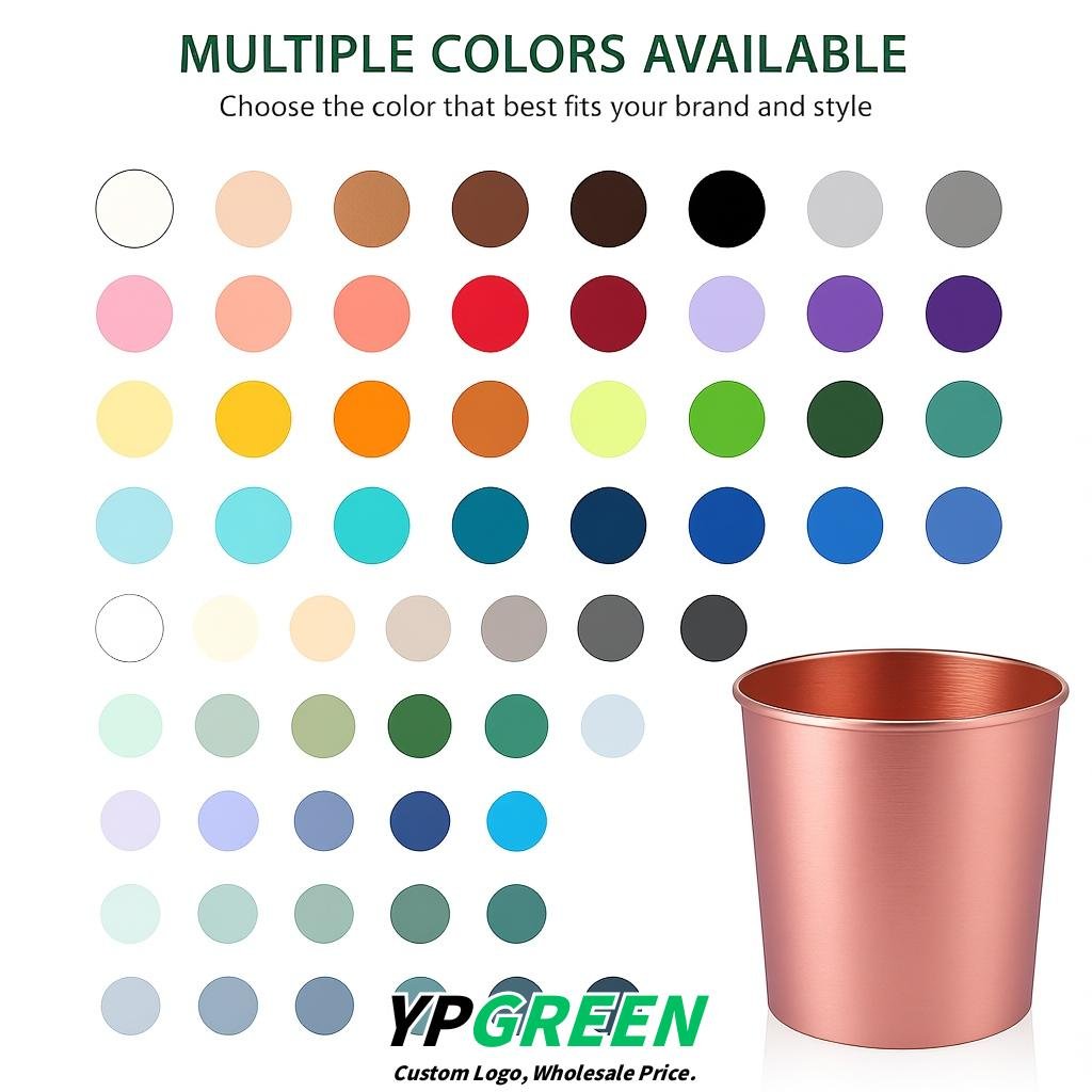 Rose Gold 85 oz Paper Buckets 6.9x5.7x6.3 Inches Cardboard Food Container