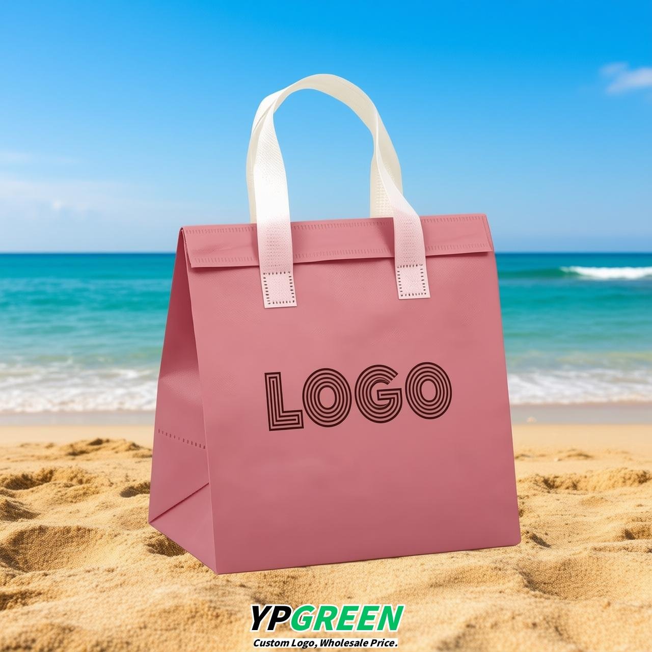 Rose Pink 4-Cup insulated take away bags wholesale 9.5 x 9.5 x 6 inches for Hot & Cold Drink Delivery Rose Pink 4-Cup insulated take away bags wholesale 9.5 x 9.5 x 6 inches for Hot & Cold Drink Delivery