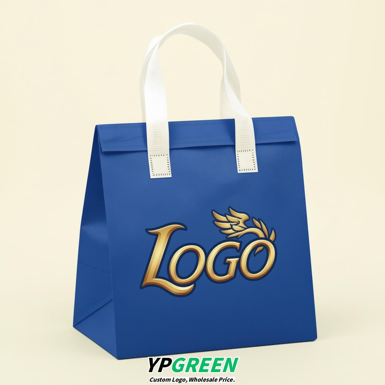 Royal Blue 4-Cup insulated take away bags wholesale 9.5 x 9.5 x 6 inches for Hot & Cold Drink Delivery