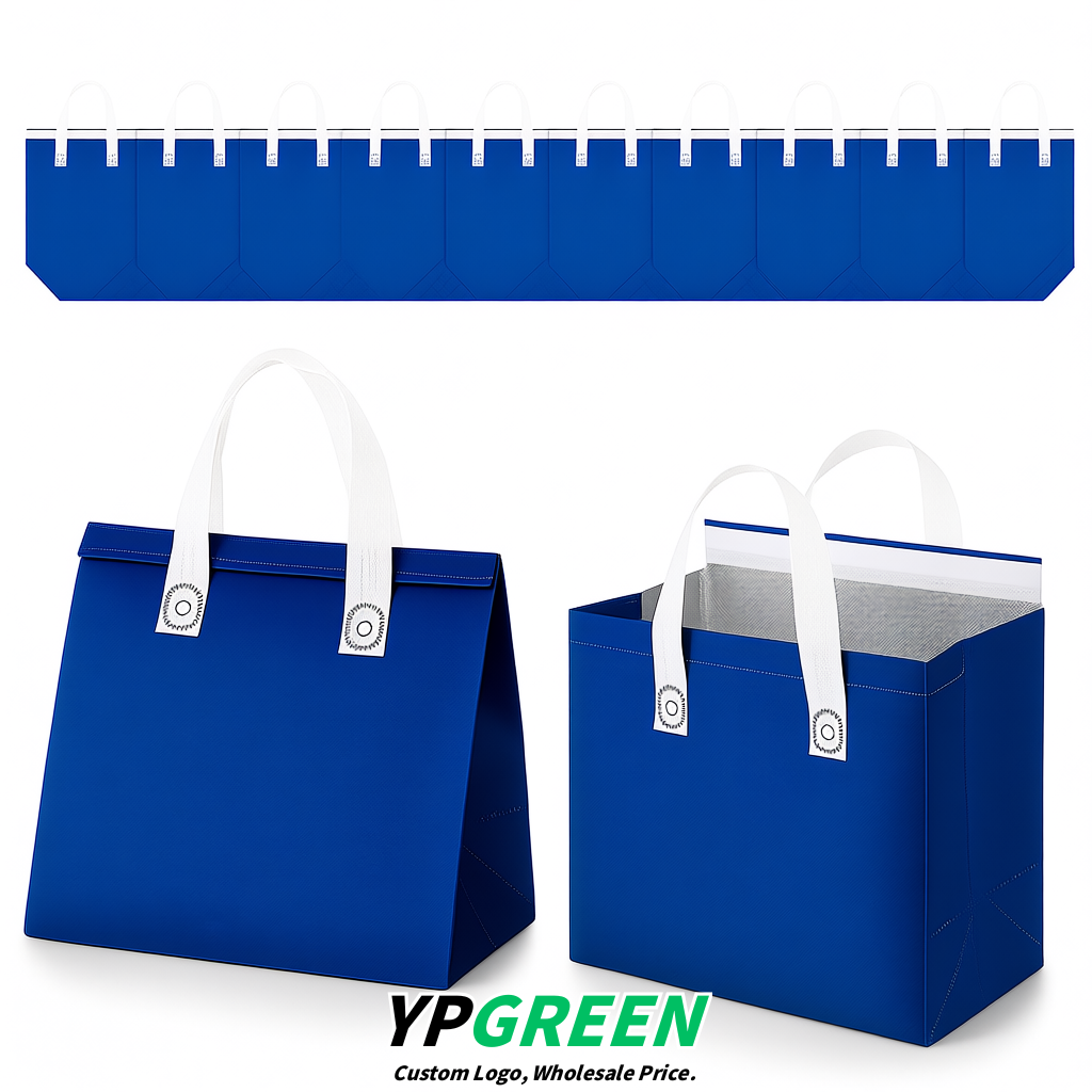 Sapphire 4-Cup insulated take away bags wholesale 9.5 x 9.5 x 6 inches for Hot & Cold Drink Delivery