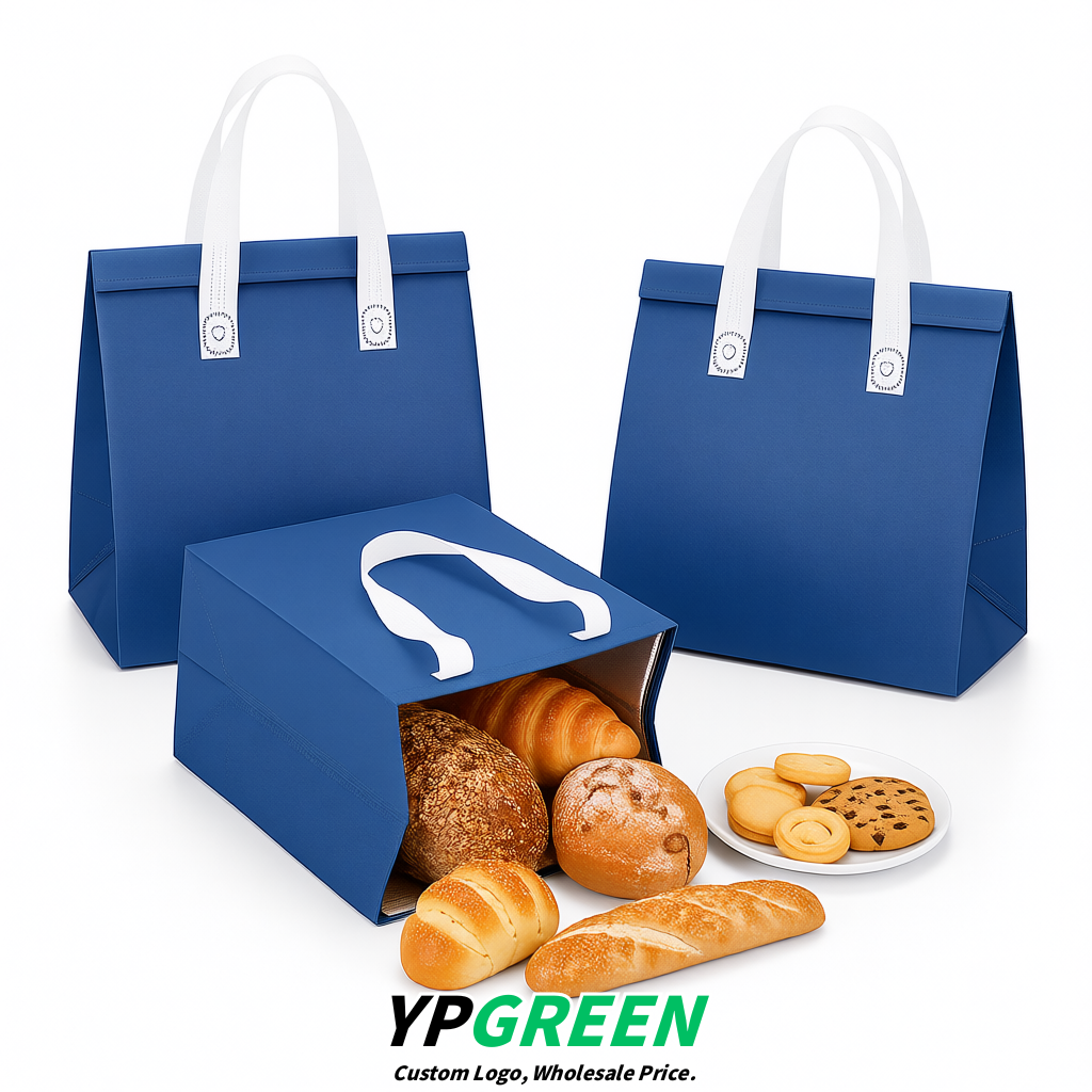 Sapphire 4-Cup insulated take away bags wholesale 9.5 x 9.5 x 6 inches for Hot & Cold Drink Delivery