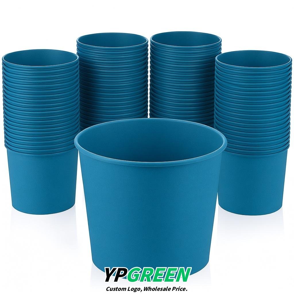Sapphire 85 oz Paper Buckets 6.9x5.7x6.3 Inches Cardboard Food Container