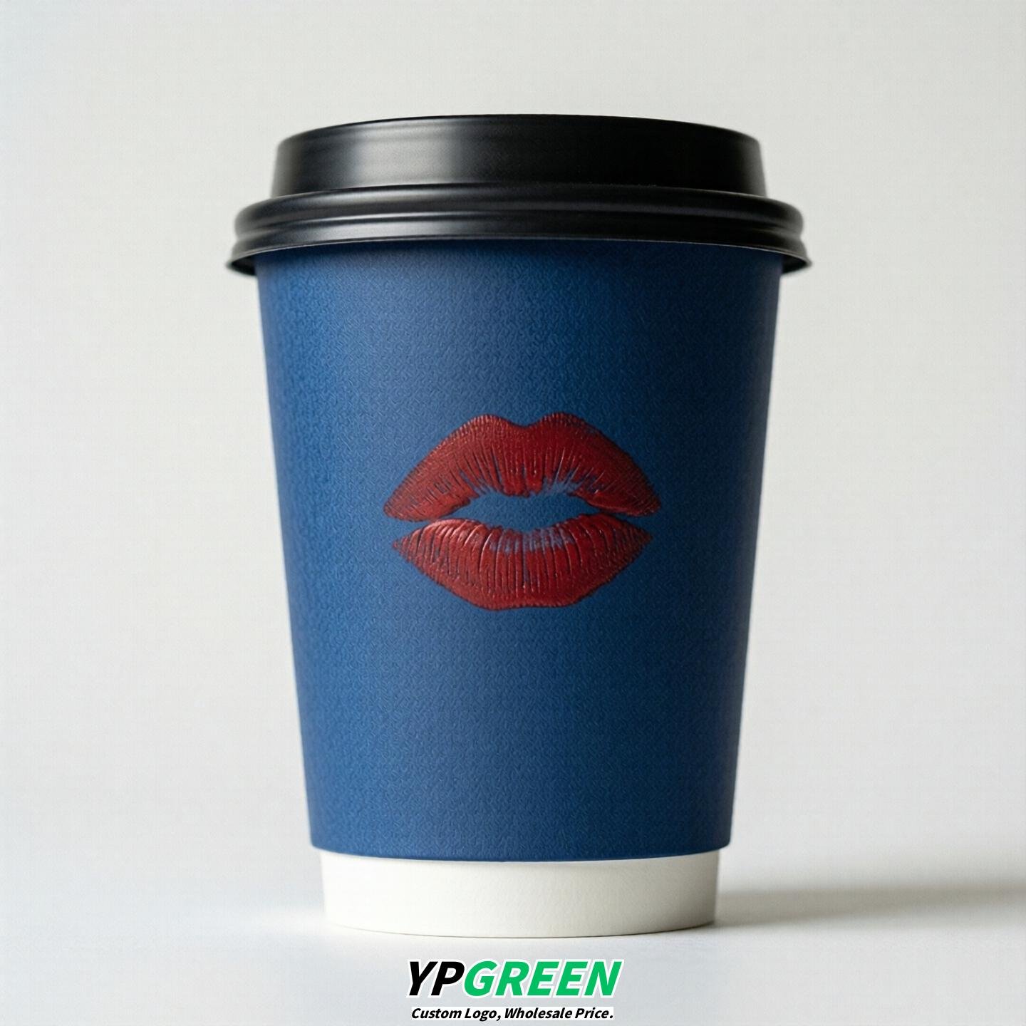 Sapphire Paper Cups with Lips Print 10oz/12oz/16oz/20oz/22oz