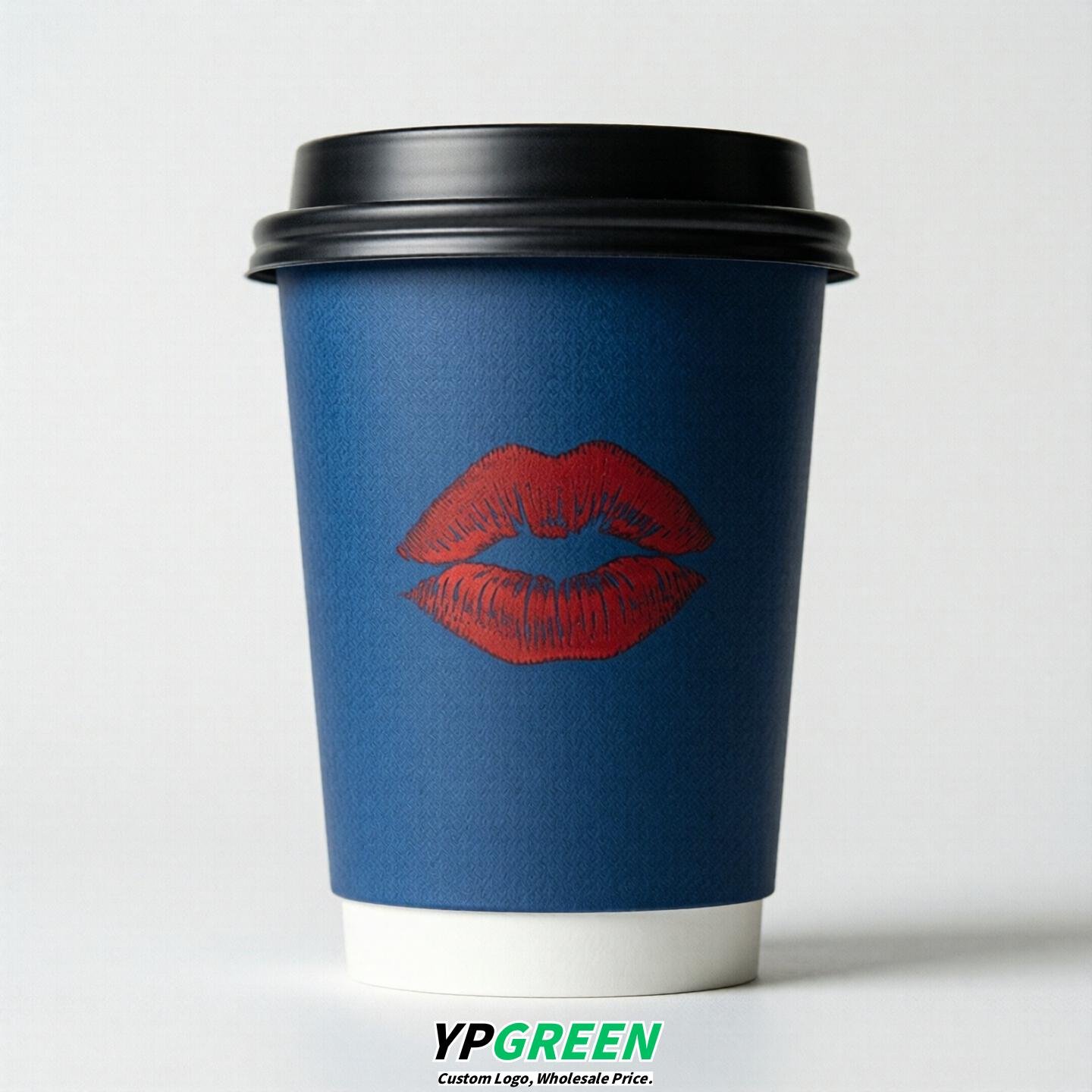Sapphire Paper Cups with Lips Print 10oz/12oz/16oz/20oz/22oz