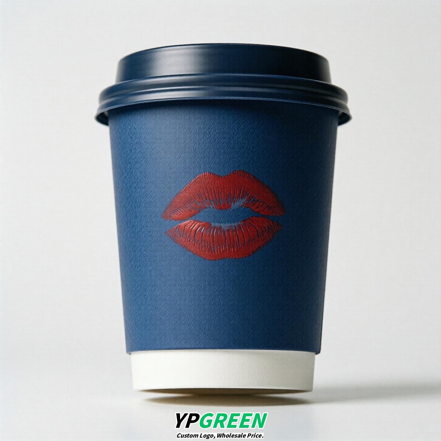 Sapphire Paper Cups with Lips Print 10oz/12oz/16oz/20oz/22oz