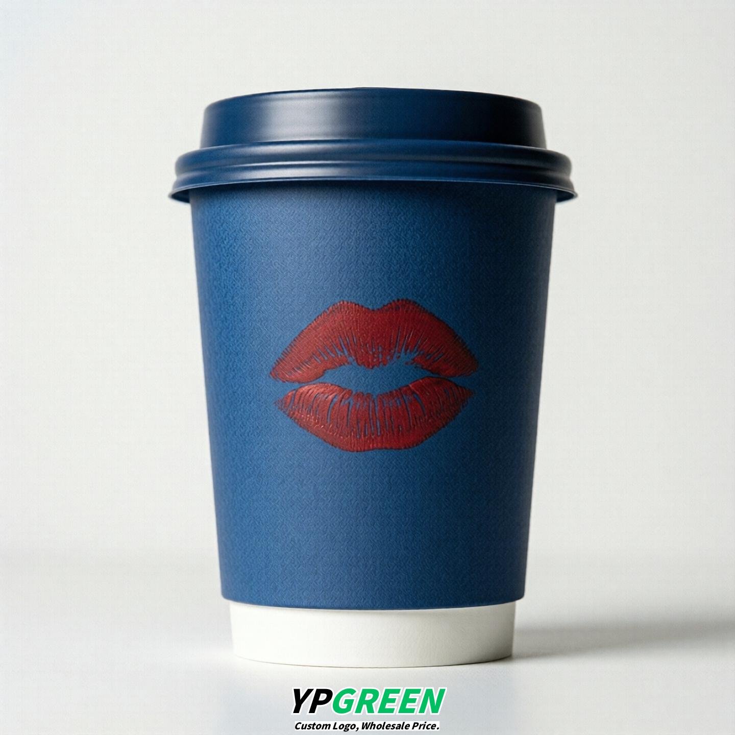 Sapphire Paper Cups with Lips Print 10oz/12oz/16oz/20oz/22oz