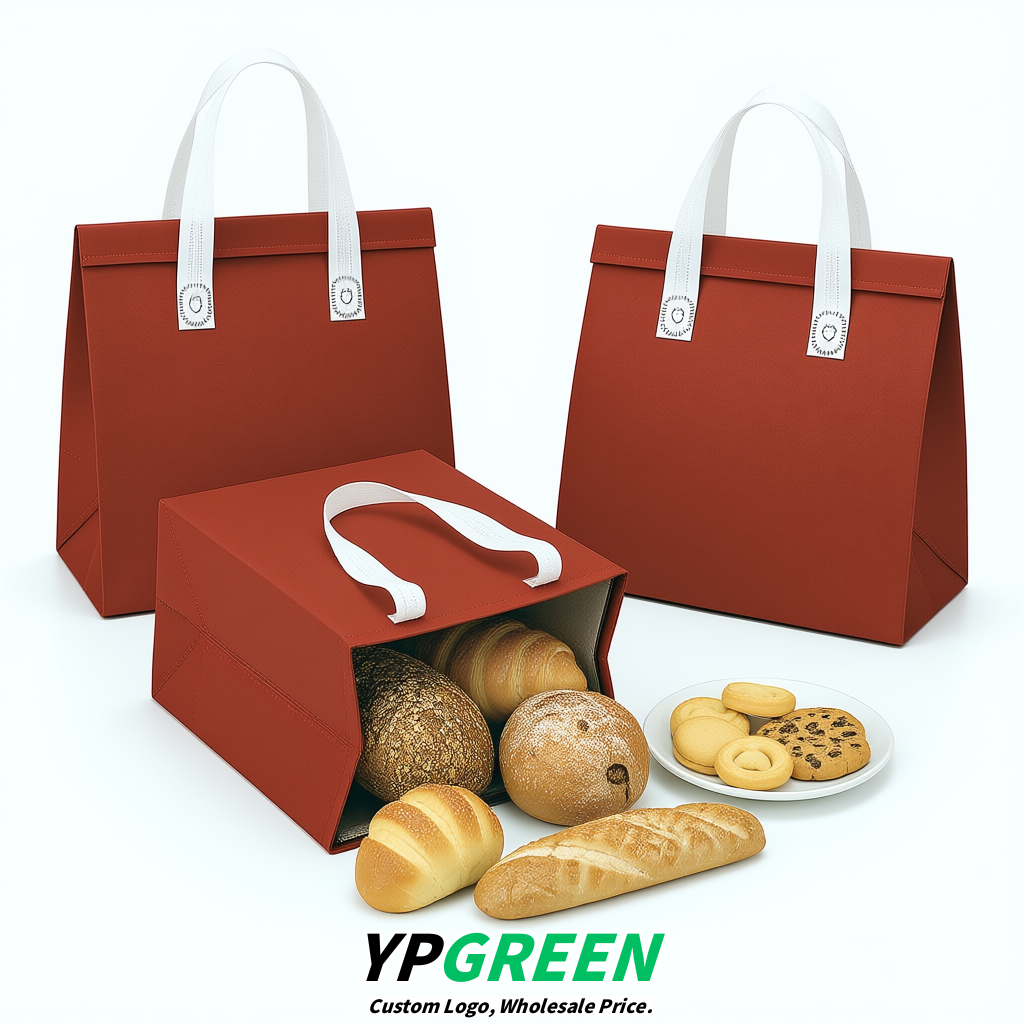 Scarlet 4-Cup insulated take away bags wholesale 9.5 x 9.5 x 6 inches for Hot & Cold Drink Delivery