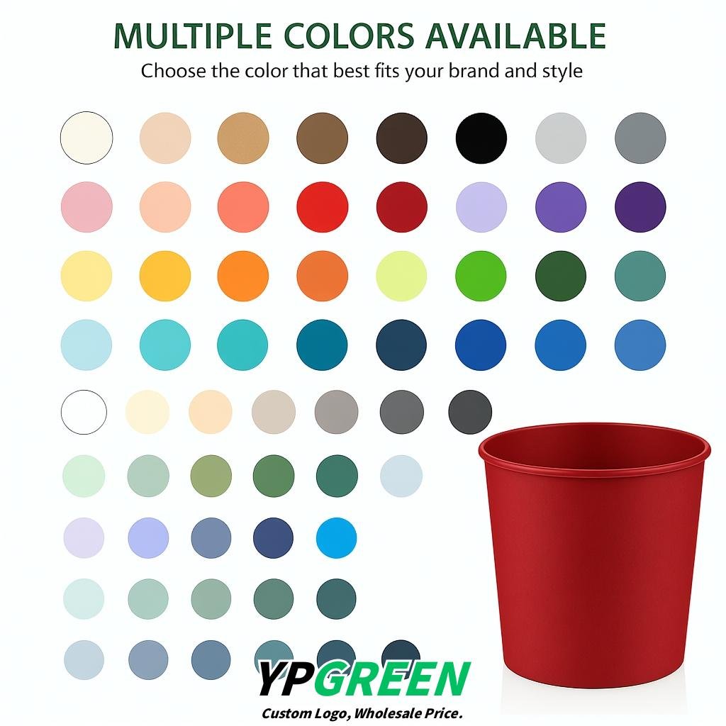 Scarlet 85 oz Paper Buckets 6.9x5.7x6.3 Inches Cardboard Food Container