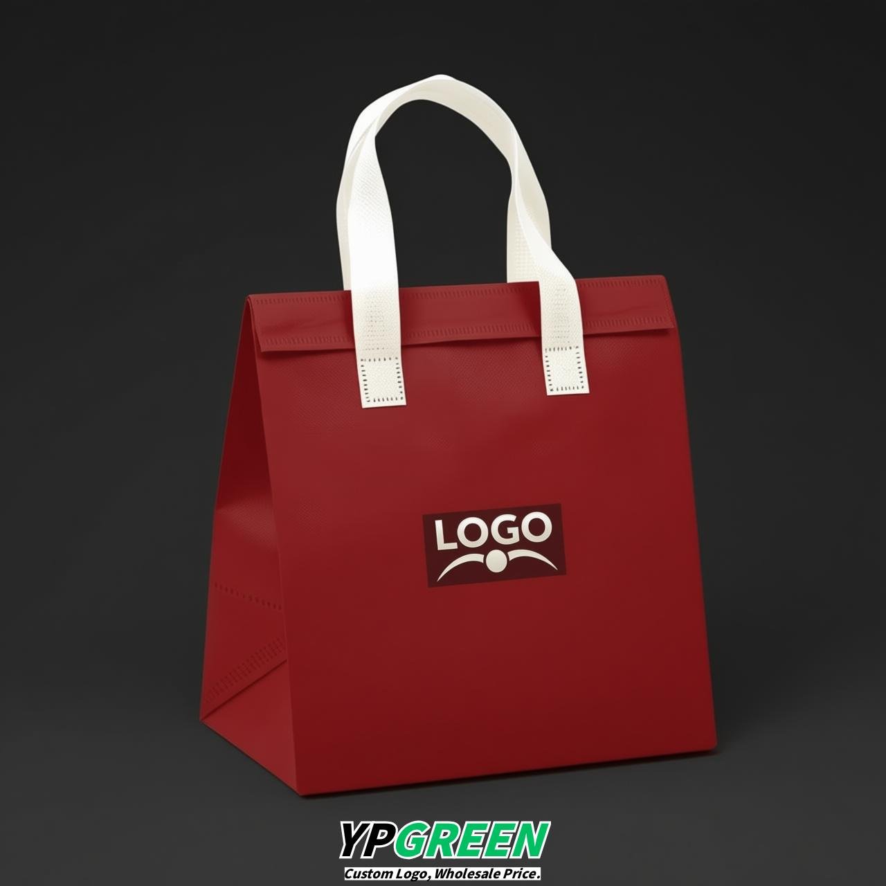 Scarlet 4-Cup insulated take away bags wholesale 9.5 x 9.5 x 6 inches for Hot & Cold Drink Delivery