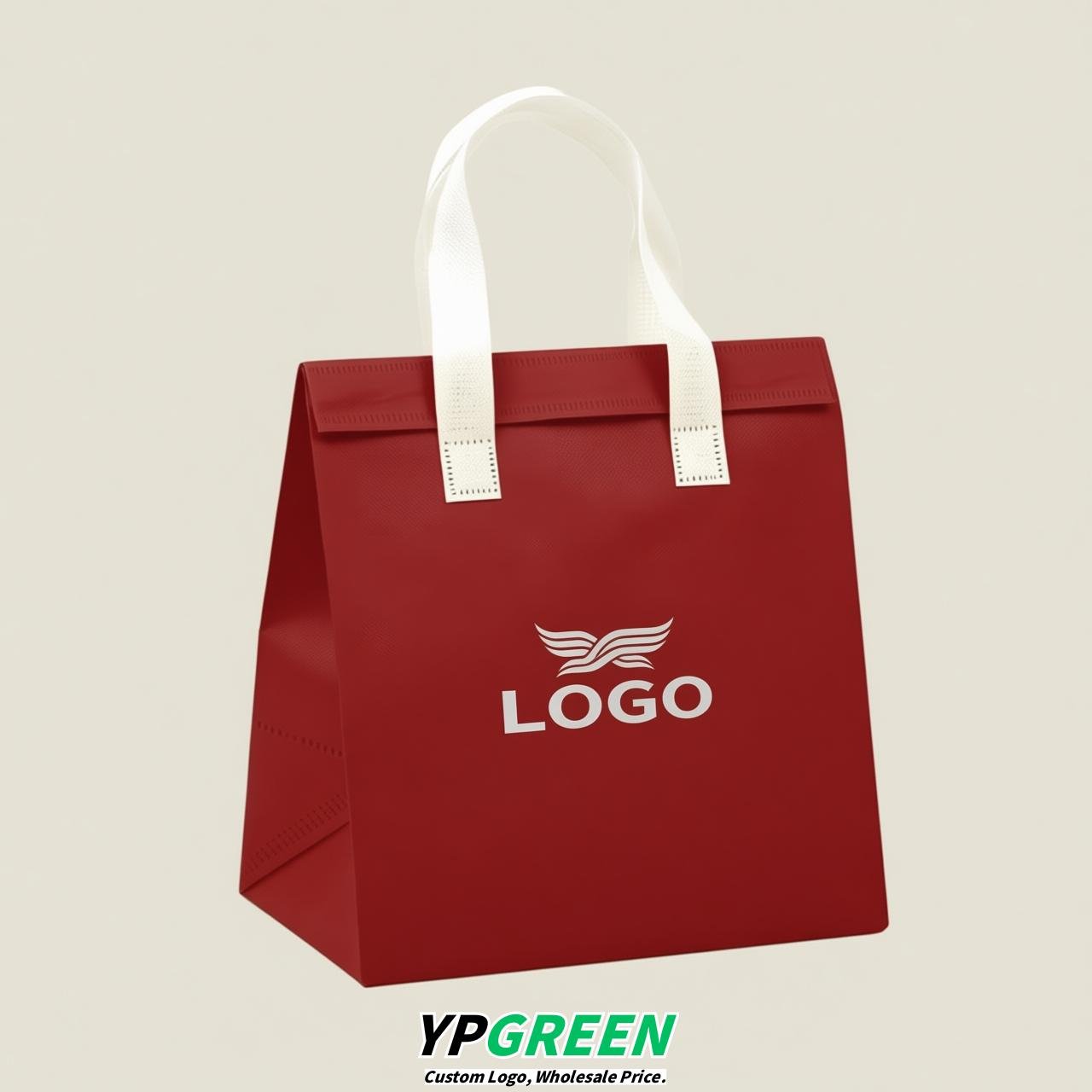 Scarlet 4-Cup insulated take away bags wholesale 9.5 x 9.5 x 6 inches for Hot & Cold Drink Delivery