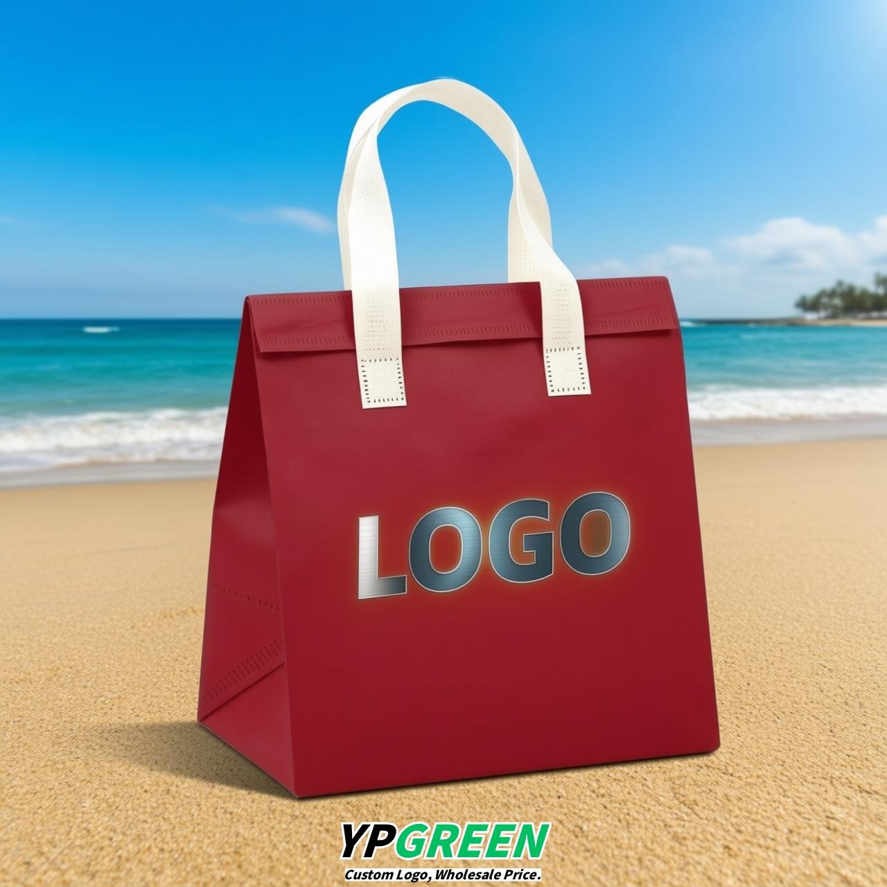 Scarlet 4-Cup insulated take away bags wholesale 9.5 x 9.5 x 6 inches for Hot & Cold Drink Delivery