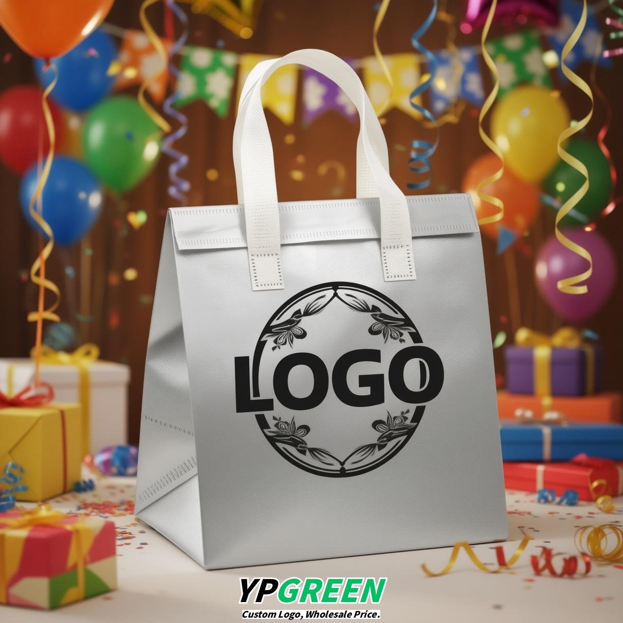 Silver 4-Cup insulated take away bags wholesale 9.5 x 9.5 x 6 inches for Hot & Cold Drink Delivery Silver 4-Cup insulated take away bags wholesale 9.5 x 9.5 x 6 inches for Hot & Cold Drink Delivery
