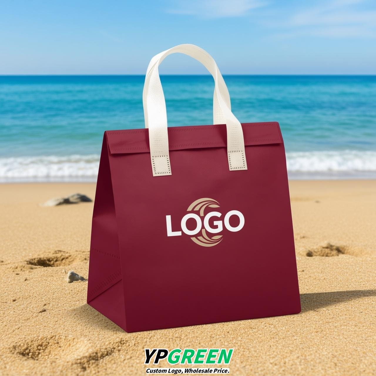 Vermilion 4-Cup insulated take away bags wholesale 9.5 x 9.5 x 6 inches for Hot & Cold Drink Delivery Vermilion 4-Cup insulated take away bags wholesale 9.5 x 9.5 x 6 inches for Hot & Cold Drink Delivery