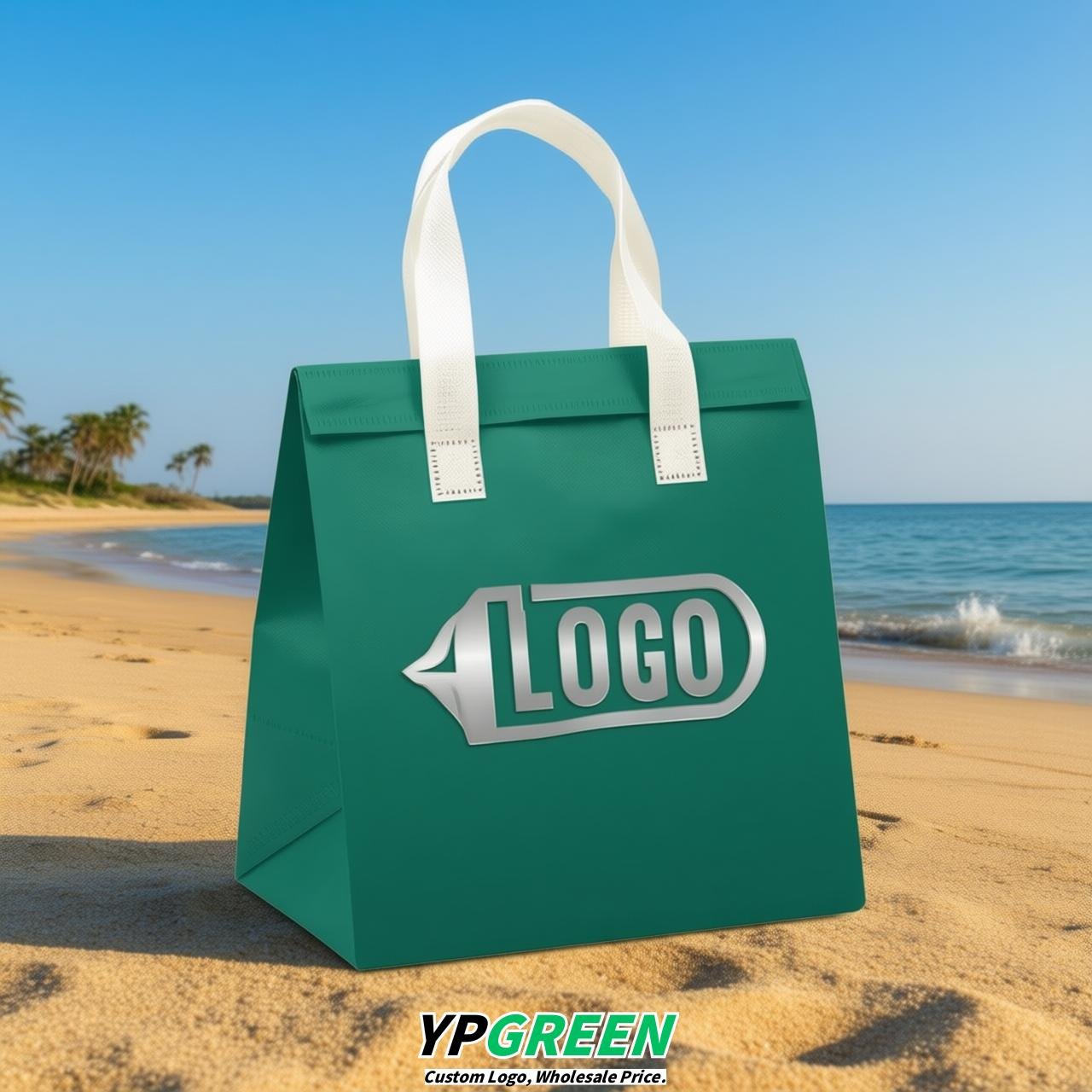 Viridian 4-Cup insulated take away bags wholesale 9.5 x 9.5 x 6 inches for Hot & Cold Drink Delivery