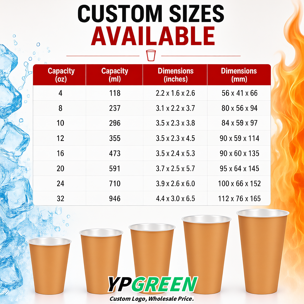 Apricot Matte Metal Film In-mold Labeling PP Injection Cup For Hot & Cold Drink