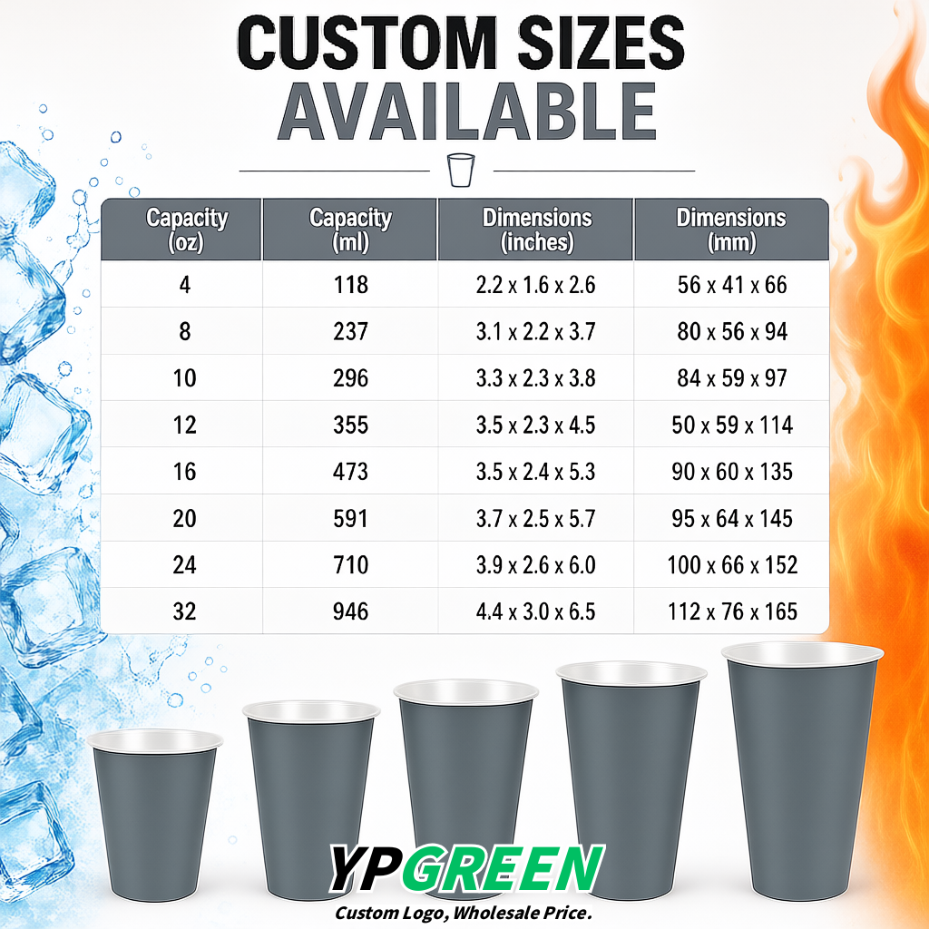 Aurora Gray Matte Metal Film In-mold Labeling PP Injection Cup For Hot & Cold Drink