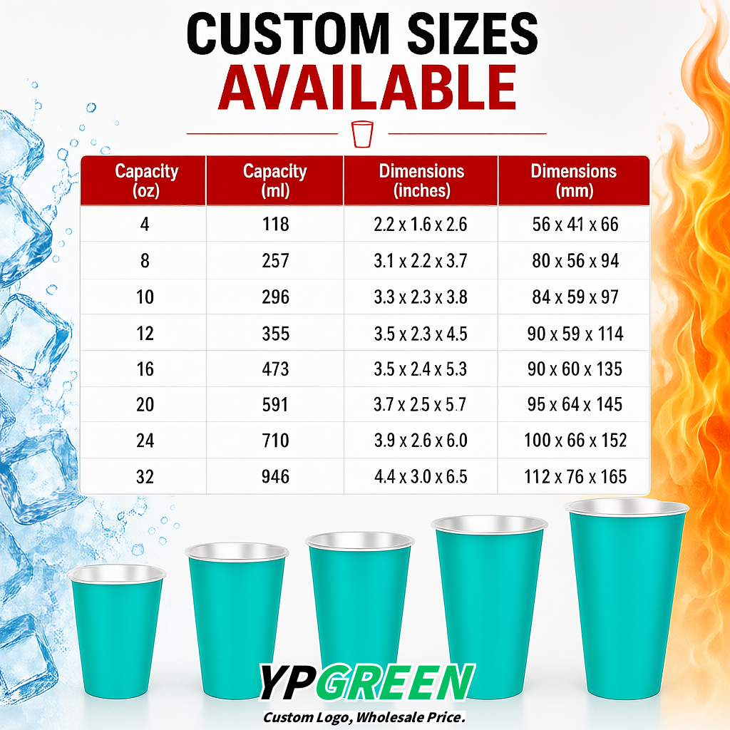 Cyan Matte Metal Film In-mold Labeling PP Injection Cup For Hot & Cold Drink
