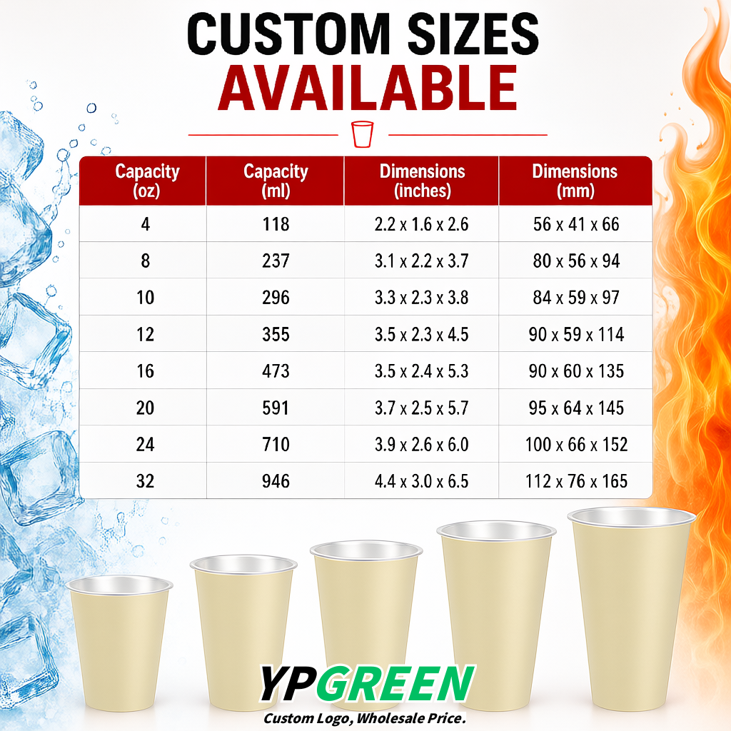 Ivory Matte Metal Film In-mold Labeling PP Injection Cup For Hot & Cold Drink
