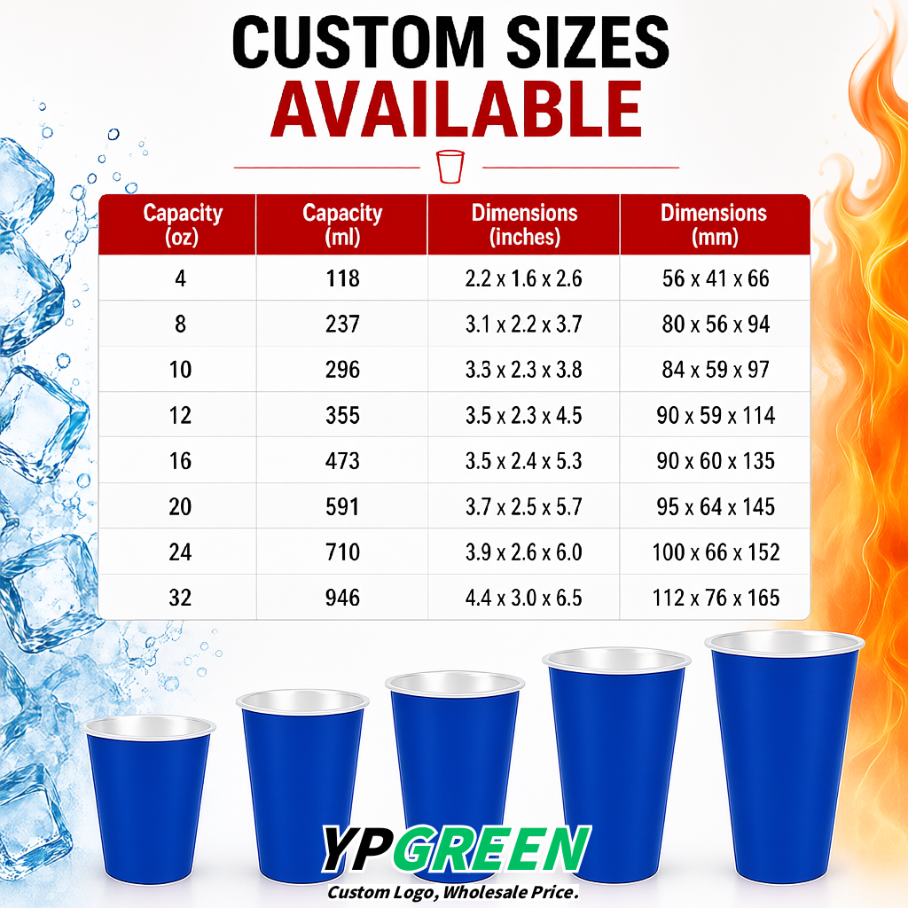 Klein Blue Matte Metal Film In-mold Labeling PP Injection Cup For Hot & Cold Drink