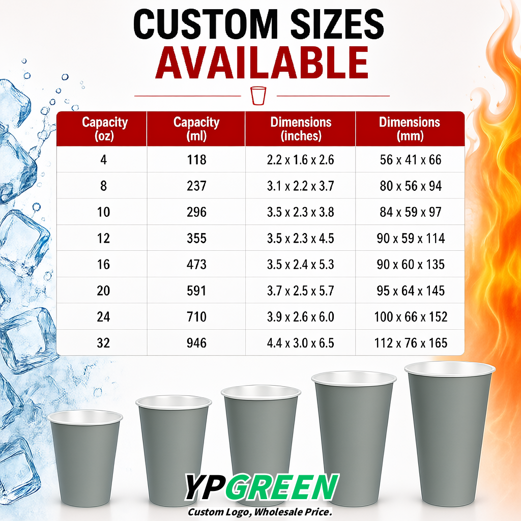 Light Slate Gray Matte Metal Film In-mold Labeling PP Injection Cup For Hot & Cold Drink
