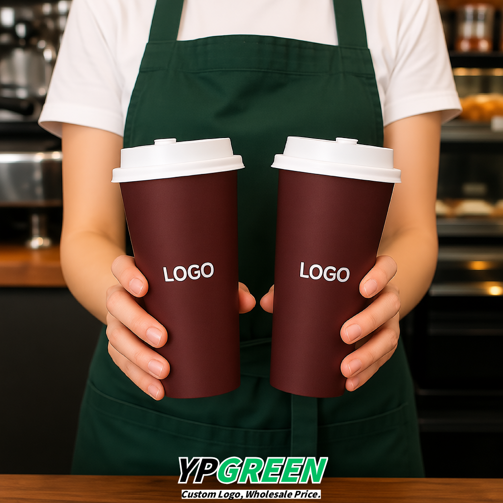 Matte Red Matte Metal Film In-mold Labeling PP Injection Cup For Hot & Cold Drink