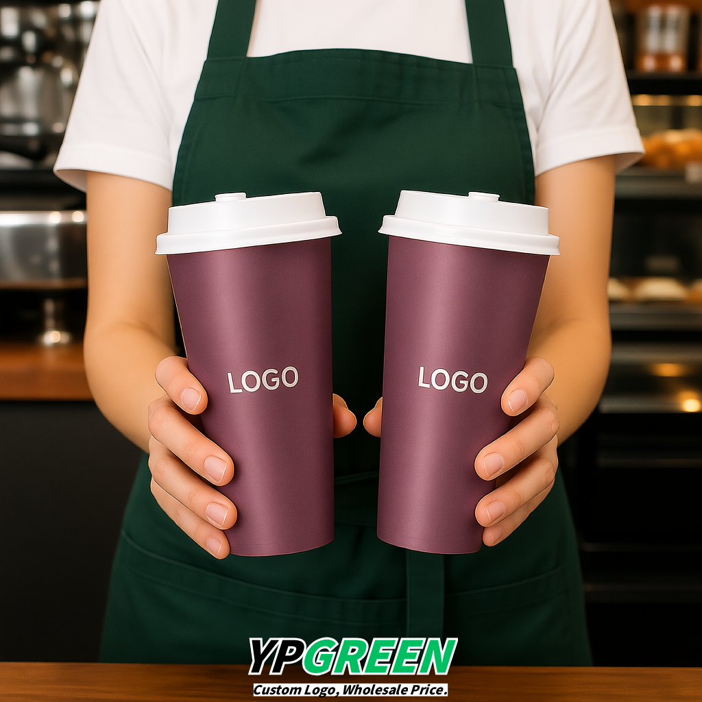 Mauve Matte Metal Film In-mold Labeling PP Injection Cup For Hot & Cold Drink
