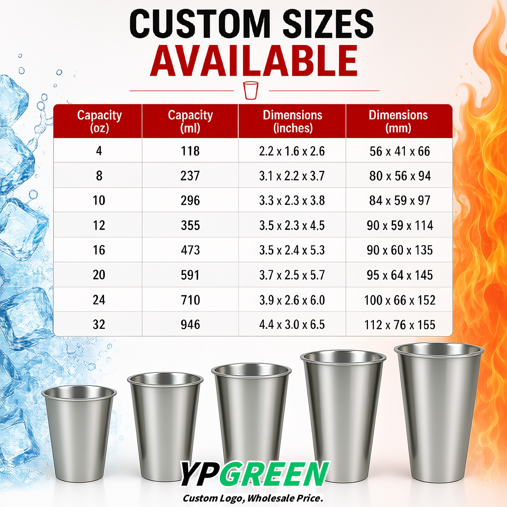 Metallic Matte Metal Film In-mold Labeling PP Injection Cup For Hot & Cold Drink
