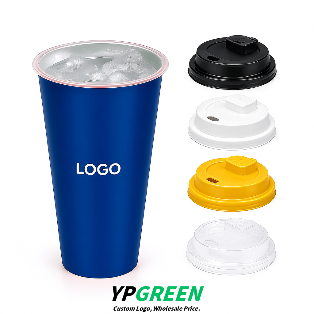 Sapphire Matte Metal Film In-mold Labeling PP Injection Cup For Hot & Cold Drink