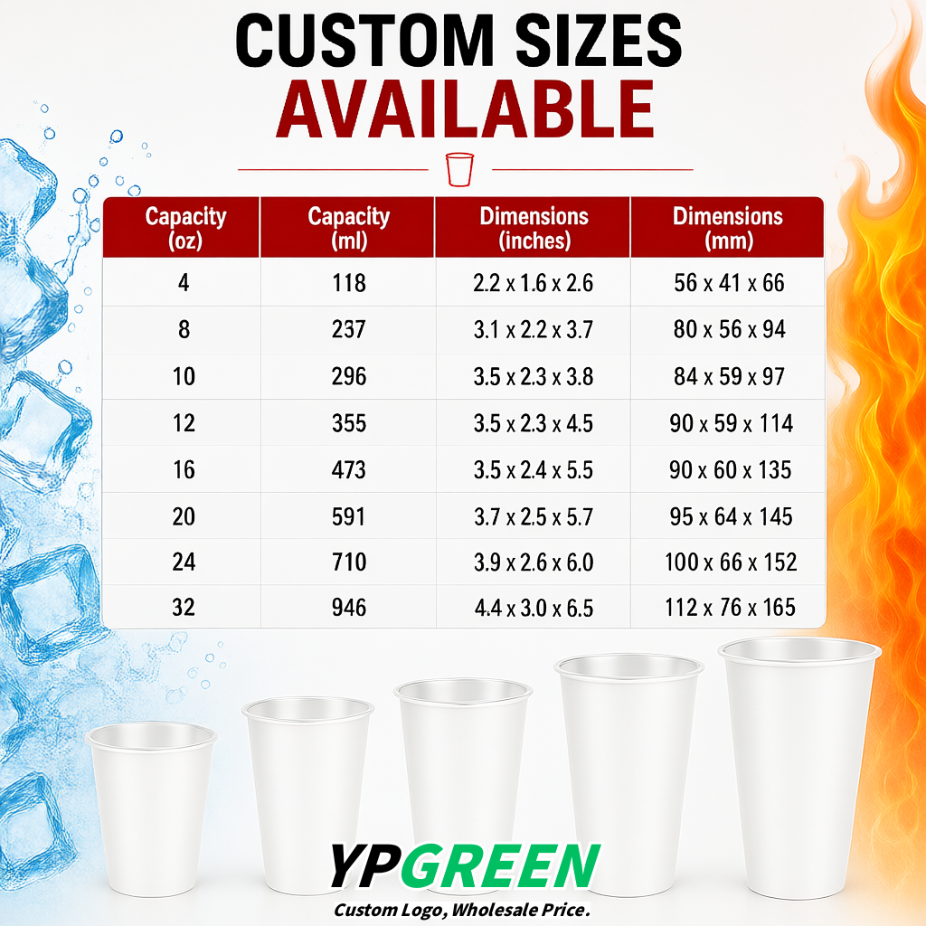 White Matte Metal Film In-mold Labeling PP Injection Cup For Hot & Cold Drink