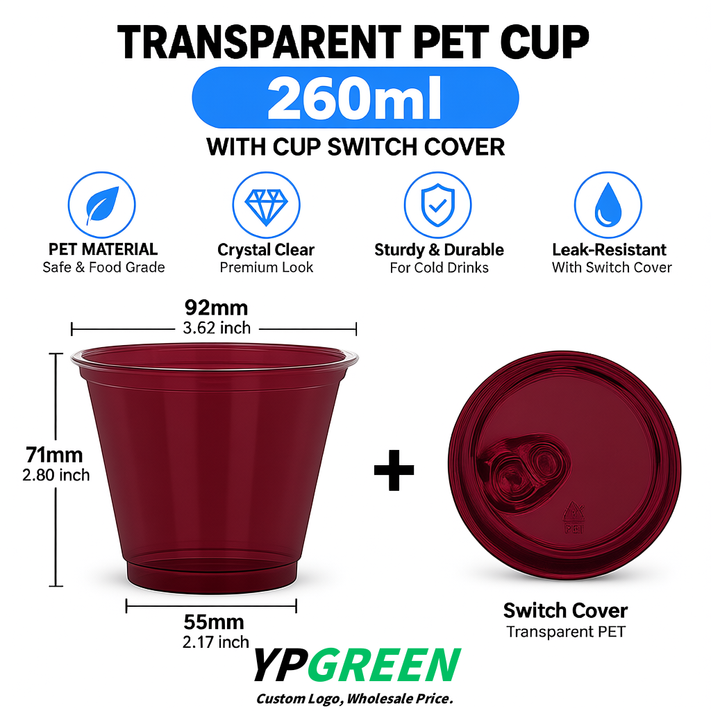 Burgundy Iced Latte Plastic Cup 260ml Disposable Clear Cup 9.2×5.5×7.1cm Burgundy Iced Latte Plastic Cup 260ml Disposable Clear Cup 9.2×5.5×7.1cm