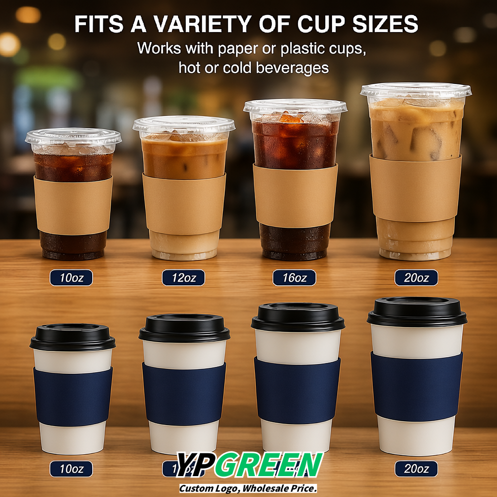 Indigo Kraft Paper Coffee Cup Sleeves For 10, 12, 16, 20 oz Paper & Plastic Cups Factory Indigo Kraft Paper Coffee Cup Sleeves For 10, 12, 16, 20 oz Paper & Plastic Cups Factory