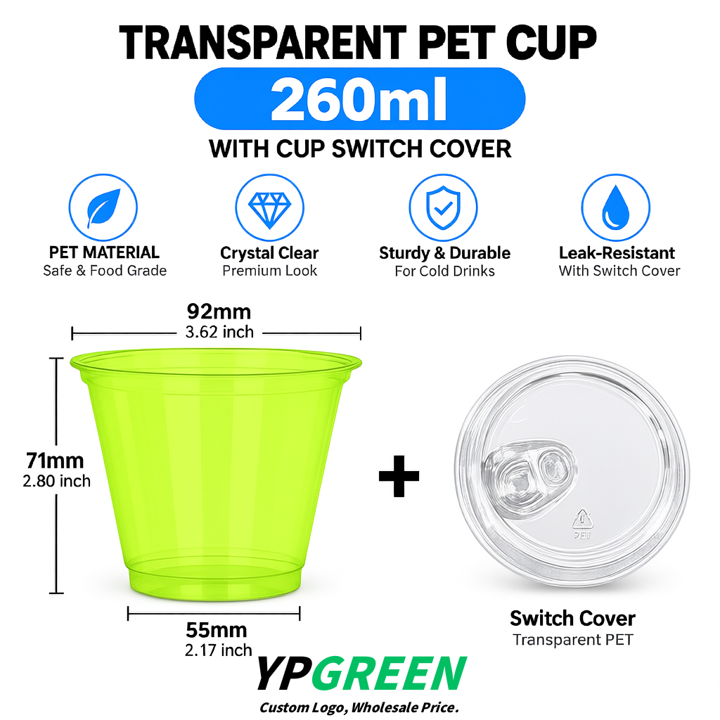 Lime Green Iced Latte Plastic Cup 260ml Disposable Clear Cup 9.2×5.5×7.1cm Lime Green Iced Latte Plastic Cup 260ml Disposable Clear Cup 9.2×5.5×7.1cm