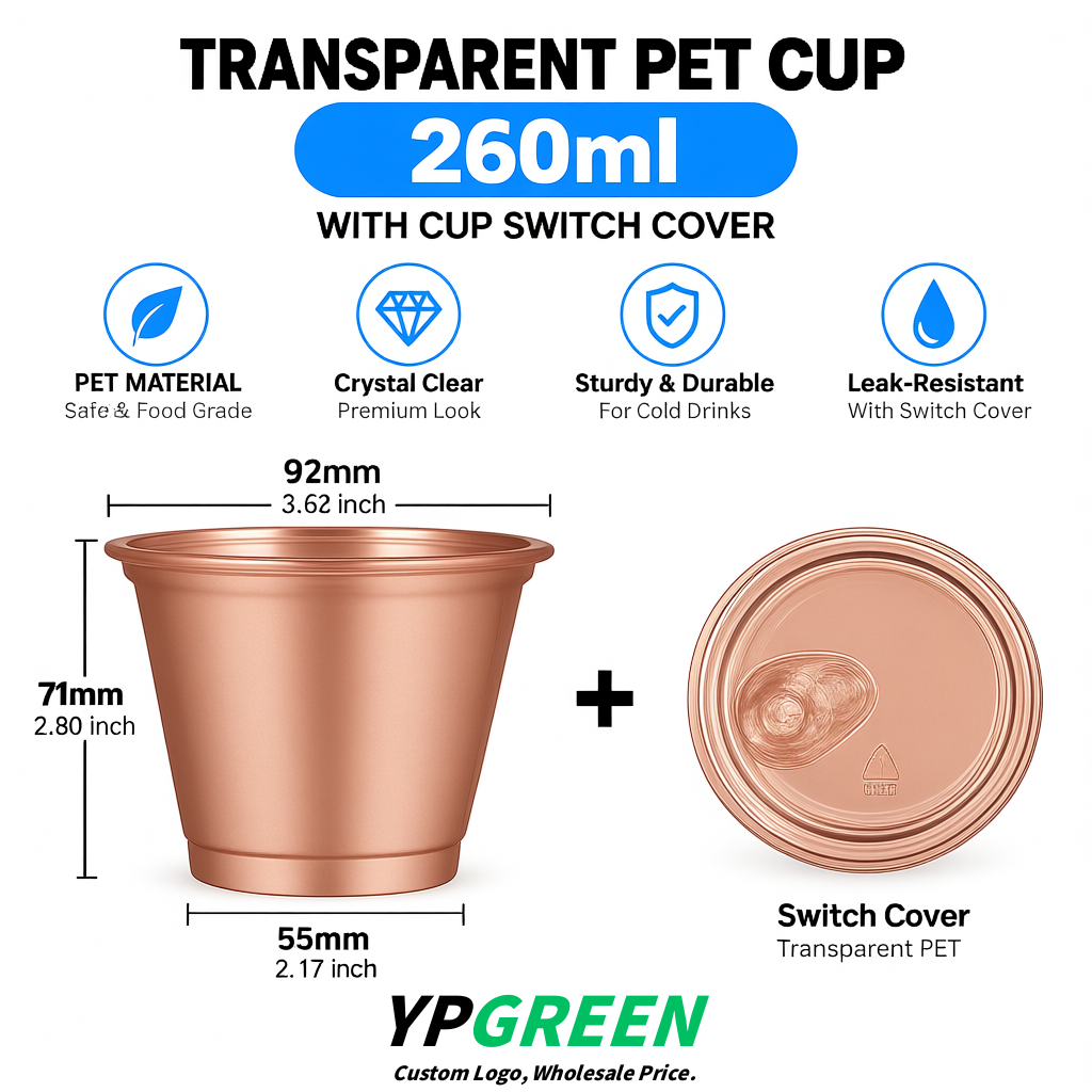 Rose Gold Iced Latte Plastic Cup 260ml Disposable Clear Cup 9.2×5.5×7.1cm Rose Gold Iced Latte Plastic Cup 260ml Disposable Clear Cup 9.2×5.5×7.1cm