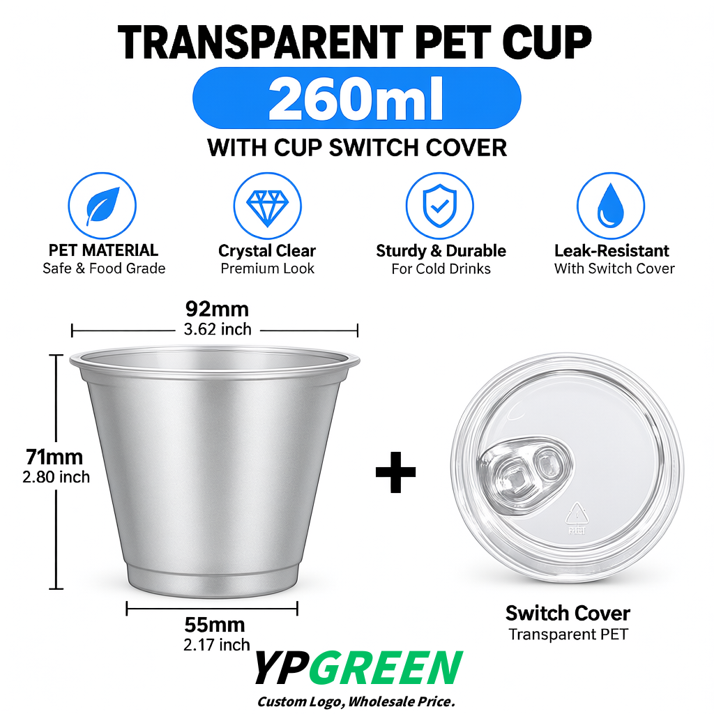 Silver Iced Latte Plastic Cup 260ml Disposable Clear Cup 9.2×5.5×7.1cm Silver Iced Latte Plastic Cup 260ml Disposable Clear Cup 9.2×5.5×7.1cm