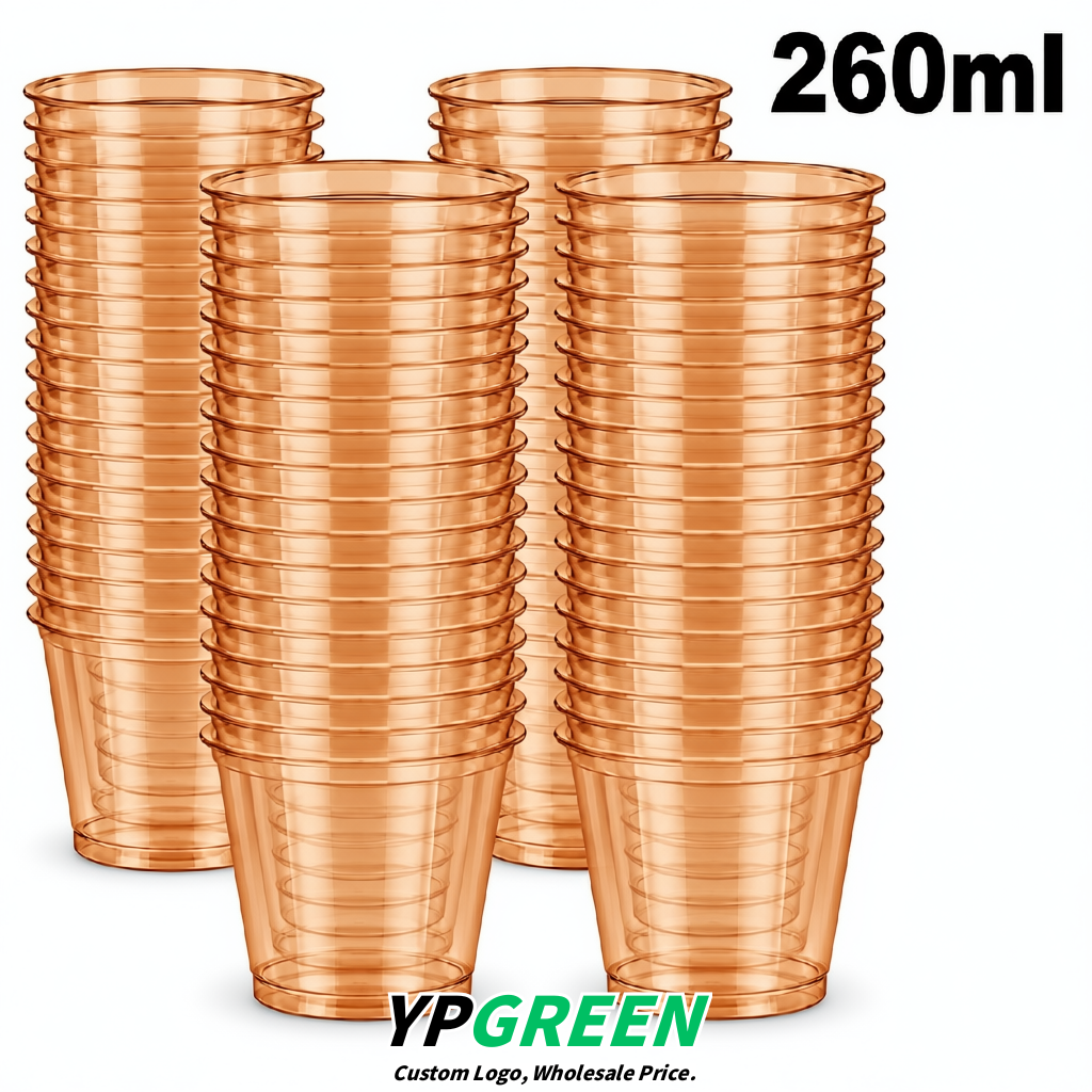 Tangerine Iced Latte Plastic Cup 260ml Disposable Clear Cup 9.2×5.5×7.1cm Tangerine Iced Latte Plastic Cup 260ml Disposable Clear Cup 9.2×5.5×7.1cm